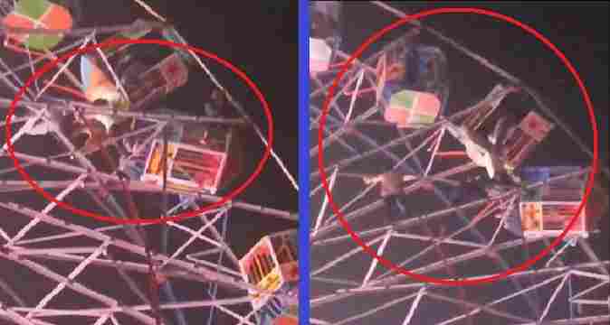 झूले के पहिए में खराबी के कारण हुआ बड़ा हादसा