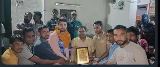 उपचुनाव में नवनिर्वाचित पार्षद विशाल सैनी को किया गया सम्मान